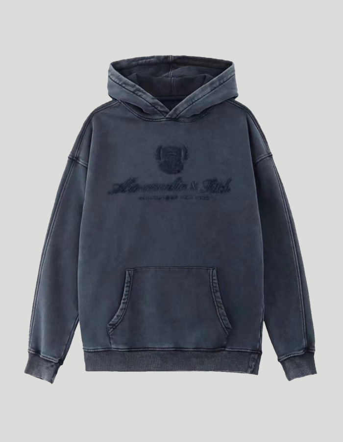 Мужская  толстовка Abercrombie & Fitch темно-синяя