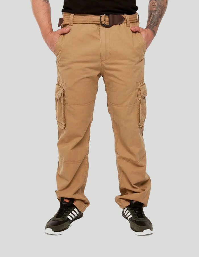 Брюки Cargo Abercrombie & Fitch песочные