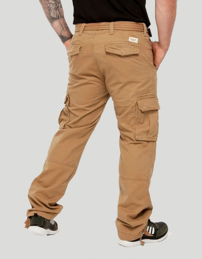 Брюки Cargo Abercrombie & Fitch песочные