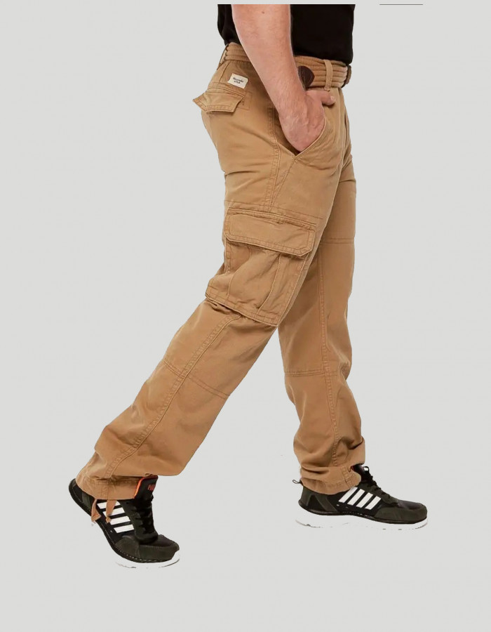 Брюки Cargo Abercrombie & Fitch песочные