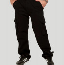 Брюки Cargo Abercrombie & Fitch черные