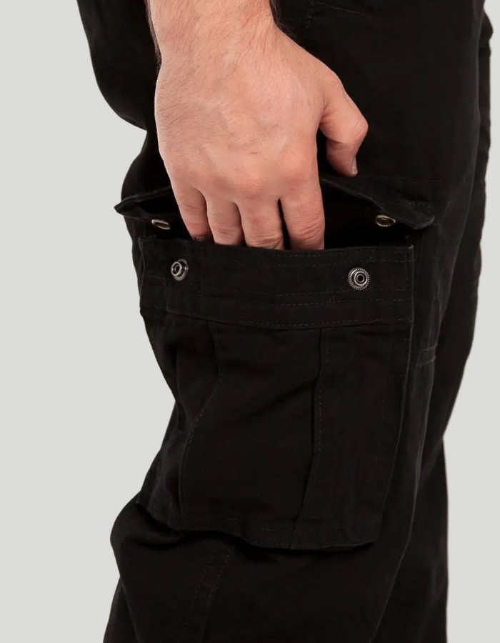 Брюки Cargo Abercrombie & Fitch черные
