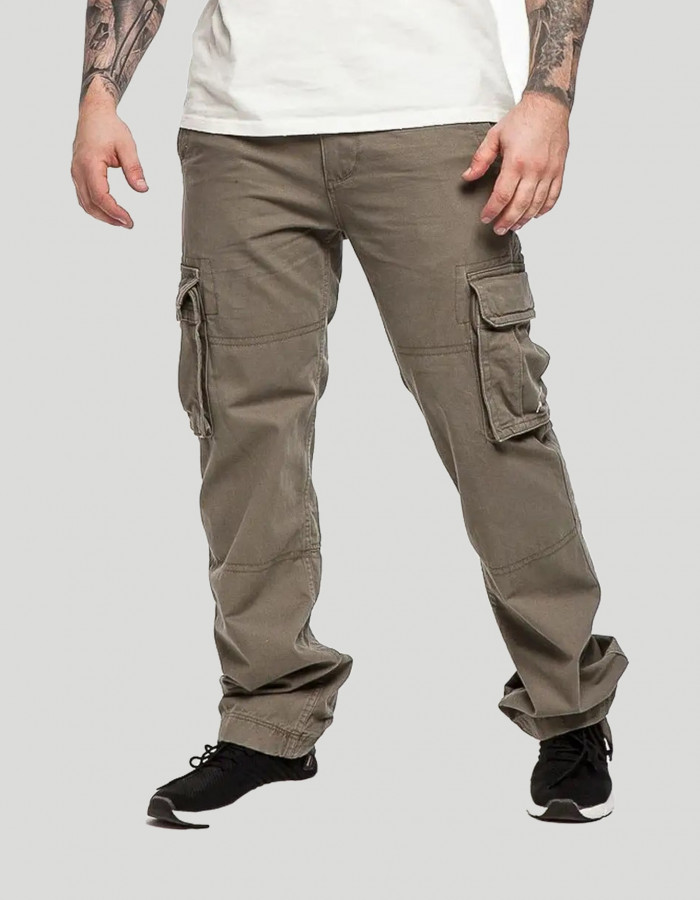 Брюки Cargo Abercrombie & Fitch оливковые