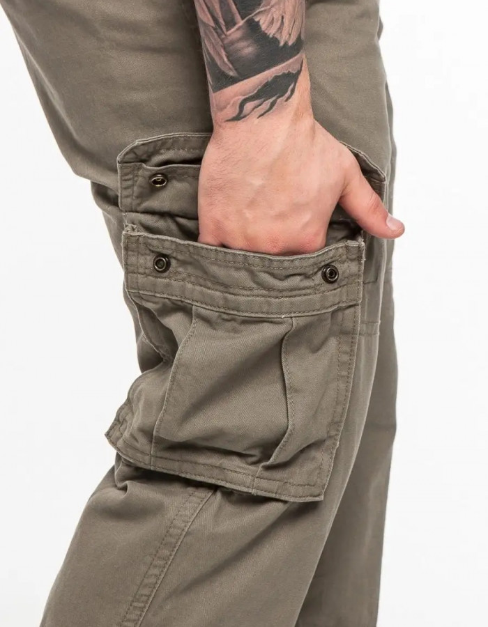 Брюки Cargo Abercrombie & Fitch оливковые